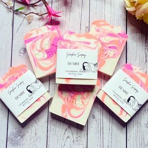 Mouth watering orchid fruits of strawberry , peach and cherry.